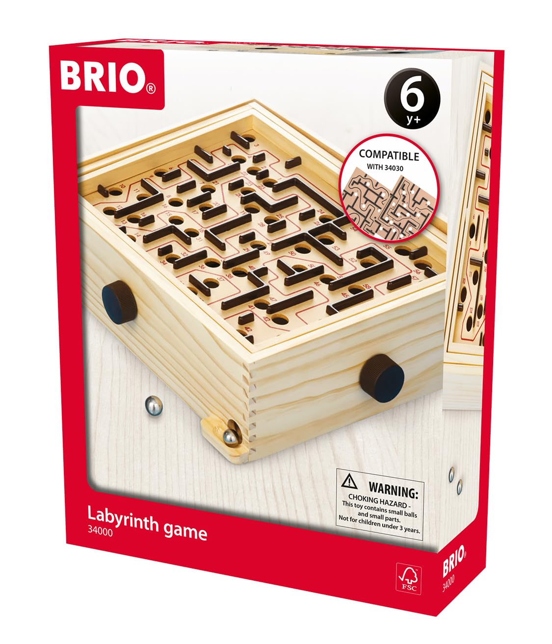 brio-34000-labyrinth-geschicklichkeitsspiel-aus-holz image 4