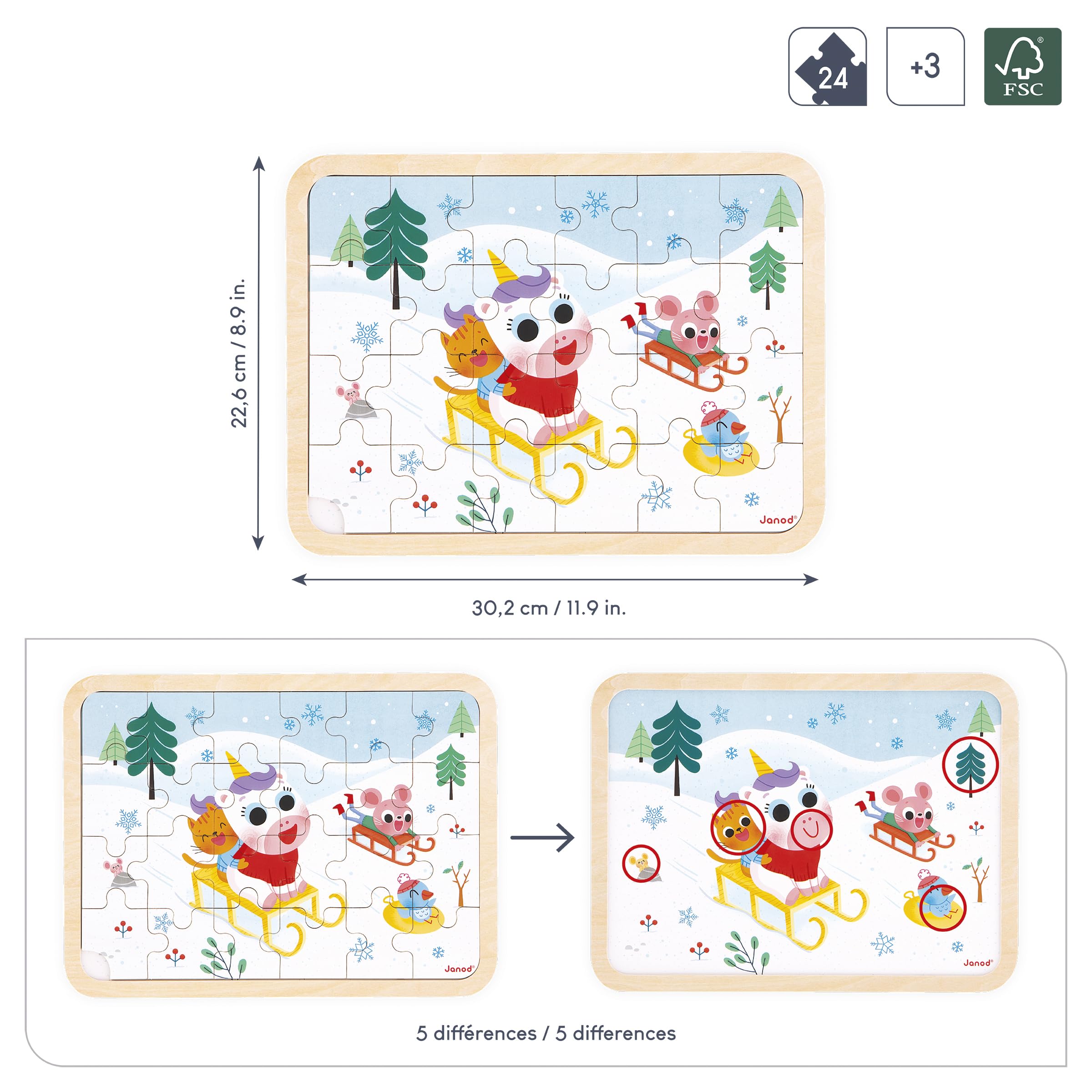 janod-holzpuzzle-24-teile-j07127-berge-schlittenrennen image 3