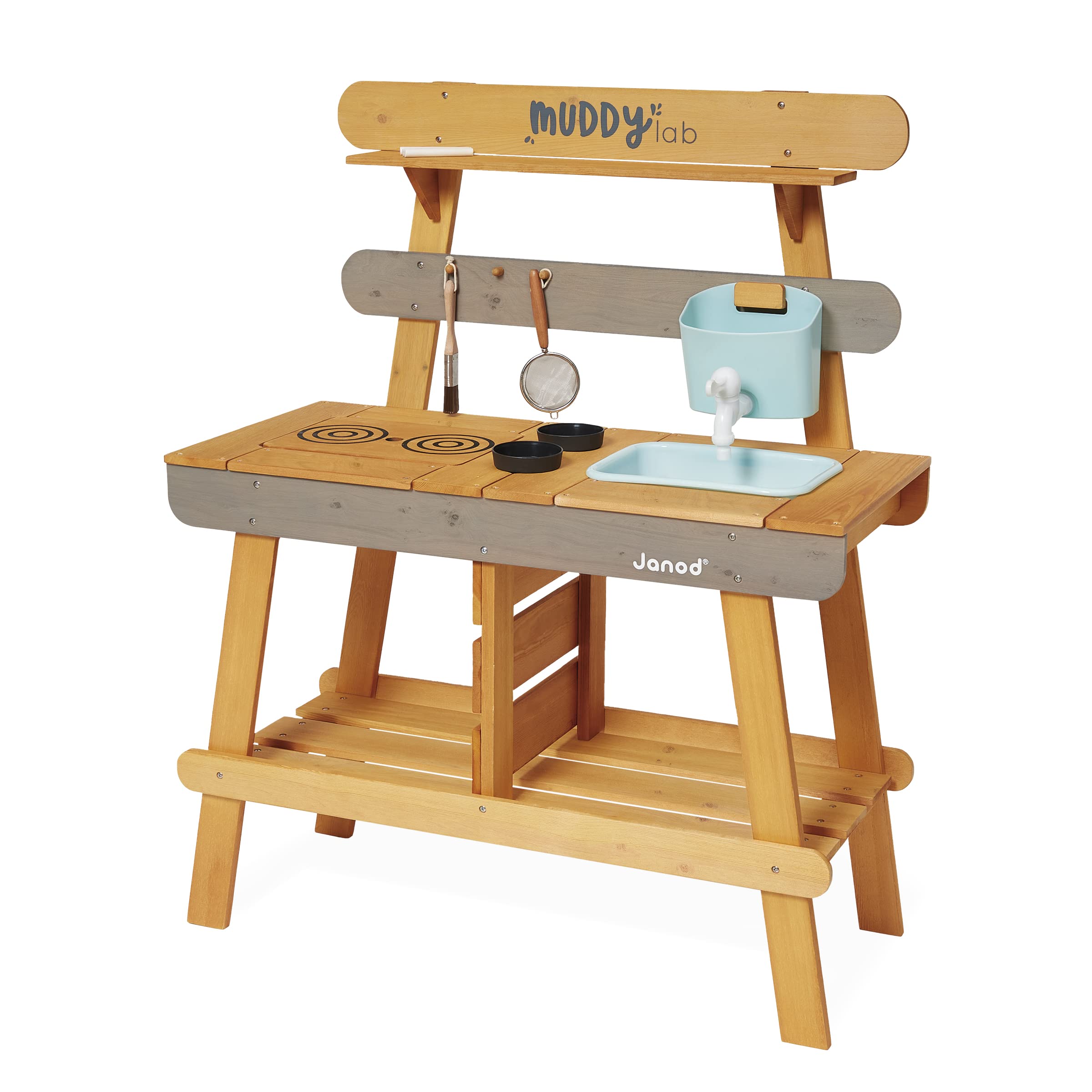 janod-muddy-lab-matschk-che-outdoor-fsc-holz-mit-10-utensilien-ab-3-jahre image 3
