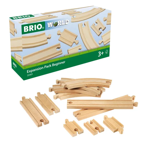 brio-world-kleines-schienensortiment-11-teile-holzeisenbahn-erweiterung image 1