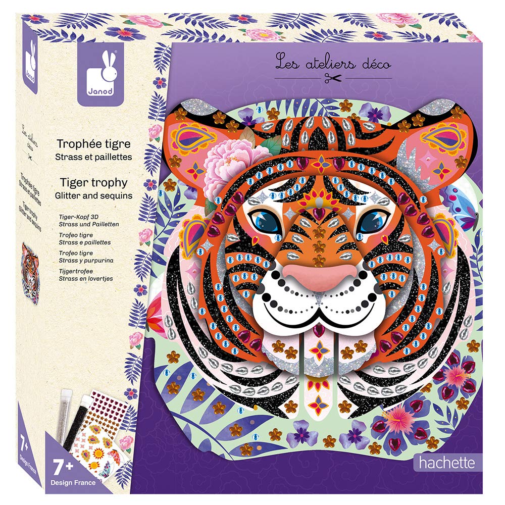 janod-les-ateliers-d-co-tigertroph-e-bastelset-strass-und-pailletten image 1