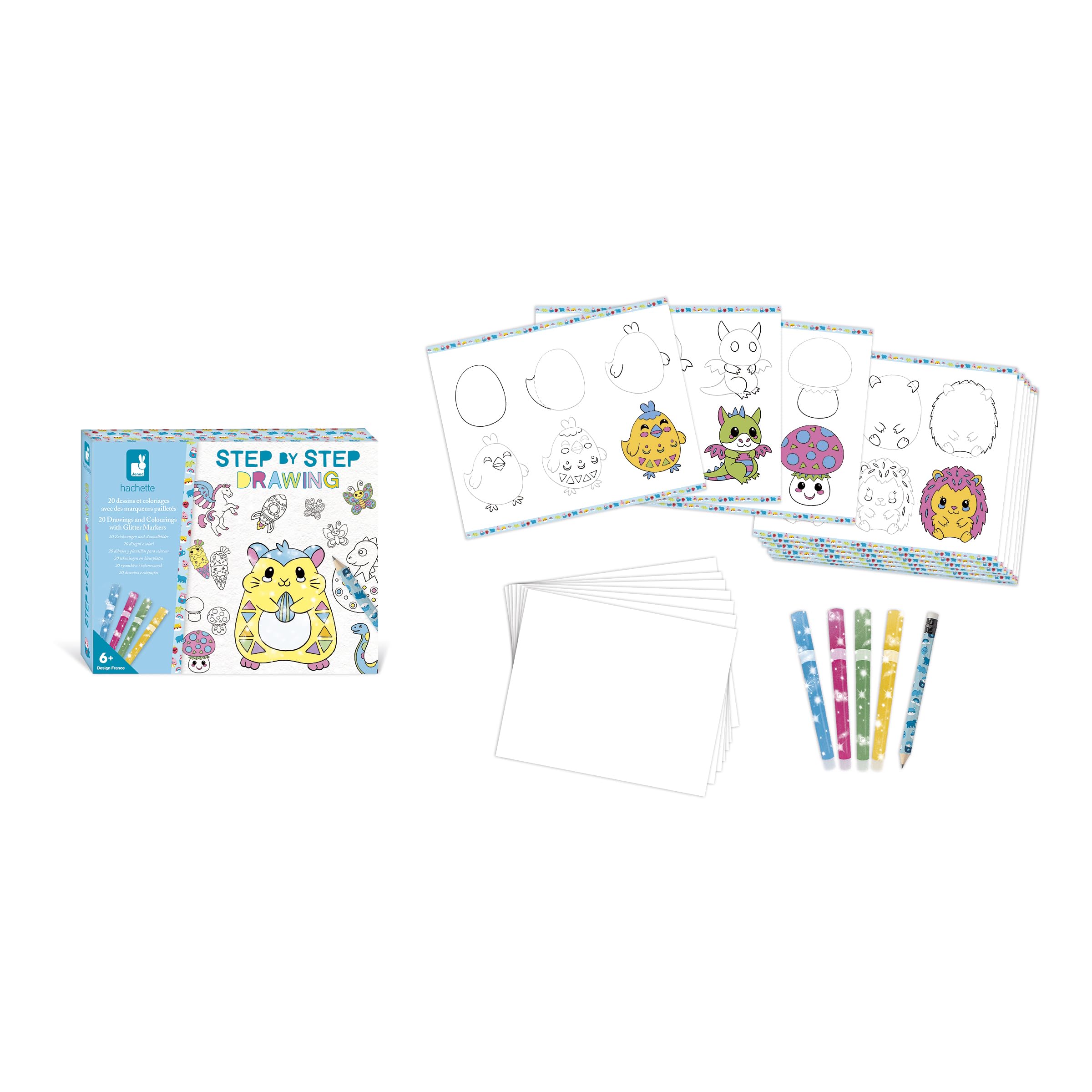 janod-step-by-step-drawing-j09157-zeichensetz-mit-glitzerstiften image 5