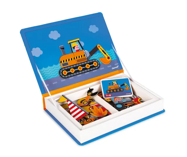 janod-magneti-book-rennwagen-j02715-magnetspiel-50-teile image 1