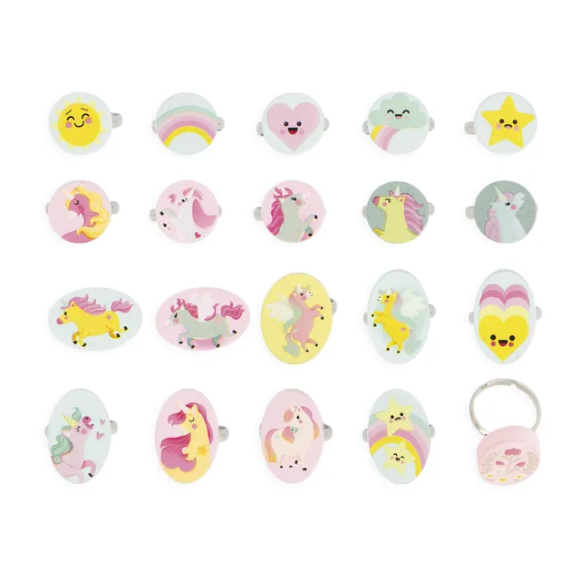 janod-20-verstellbare-holzringe-einhorn-j08881-kinderschmuck-ab-3-jahre image 1