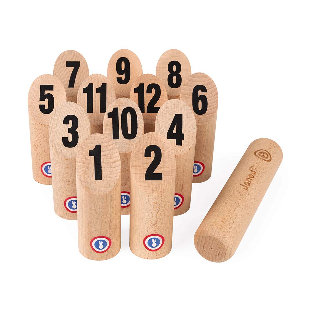 janod-j03024-holzkegel-spiel-outdoor-geschicklichkeitsspiel-ab-5-jahren image 1