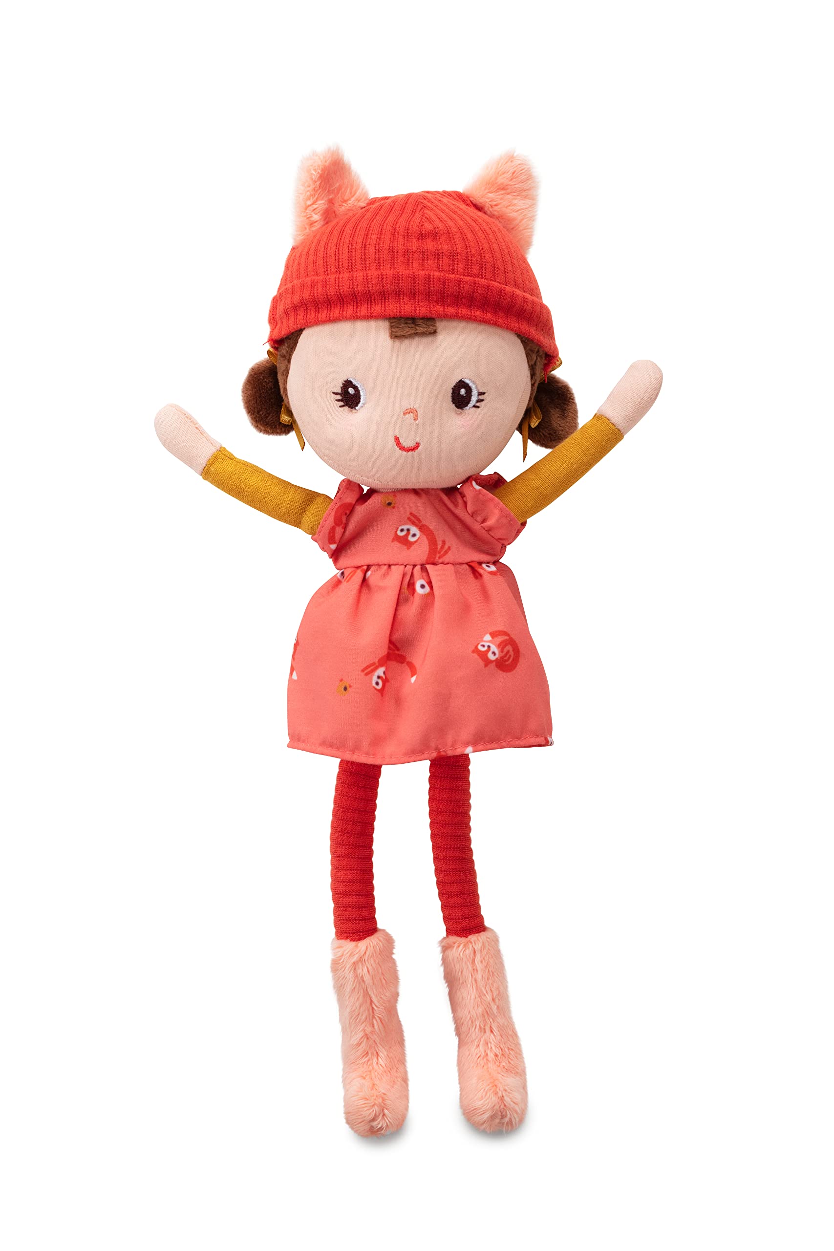 lilliputiens-rose-stoff-babypuppe-36-cm-mit-magnetschnuller-und-kleidung image 8