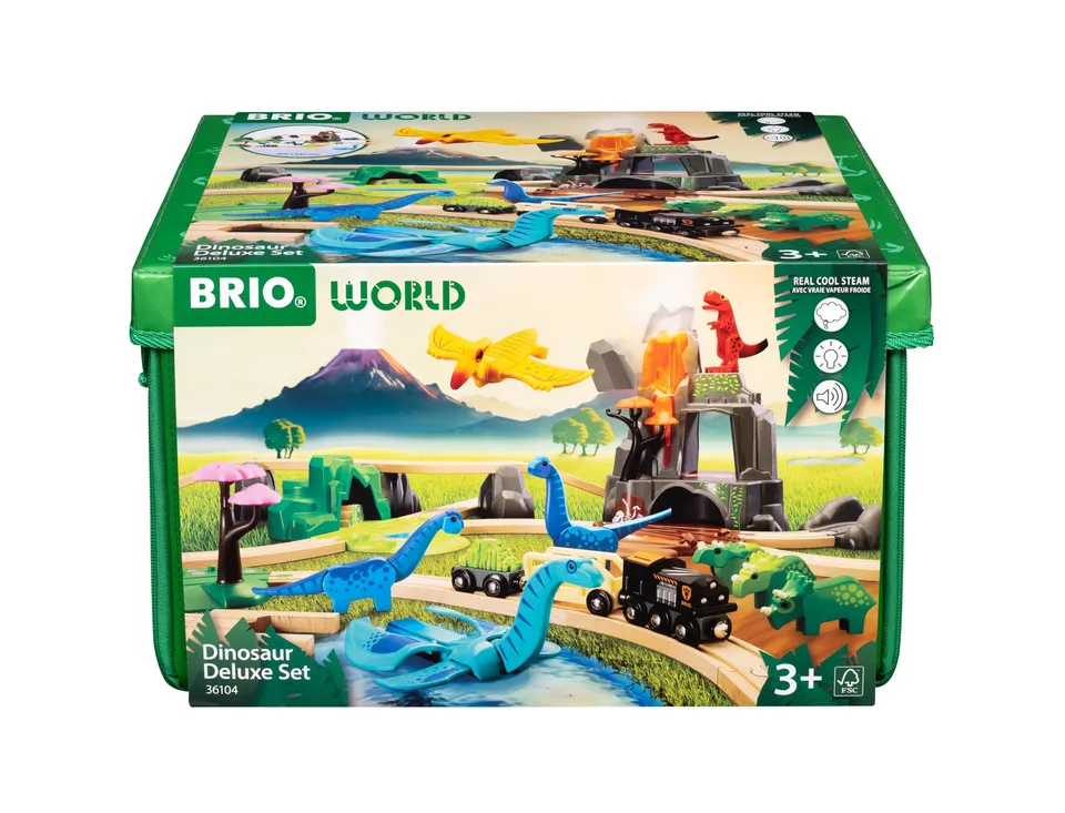 brio-world-dinosaurier-deluxe-set-36104-45-teiliges-zugset-mit-vulkan-ab-3-jahre image 1