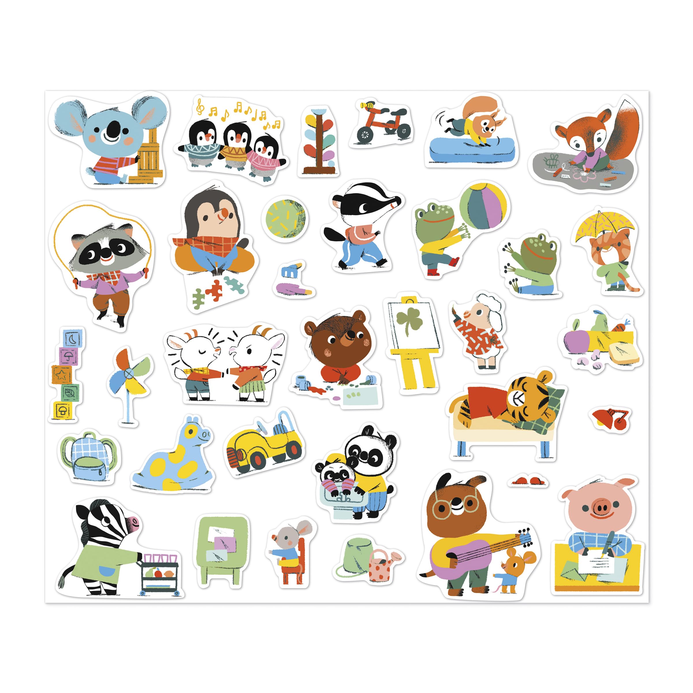 janod-packung-mit-200-aufklebern-haustiere-gro-format-sticker-ab-3-jahren image 6