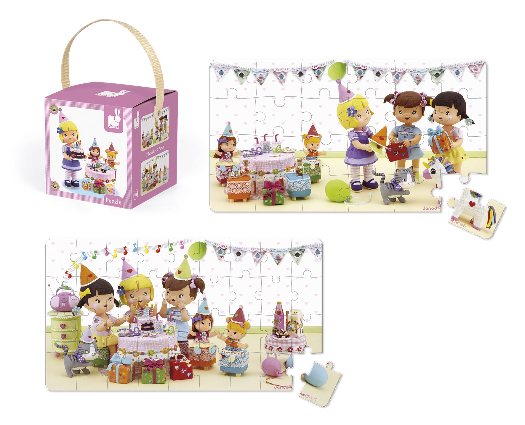 janod-j02770-puzzle-rose-prinzessin-2-motive-24-und-36-teile-3-6-jahre image 7