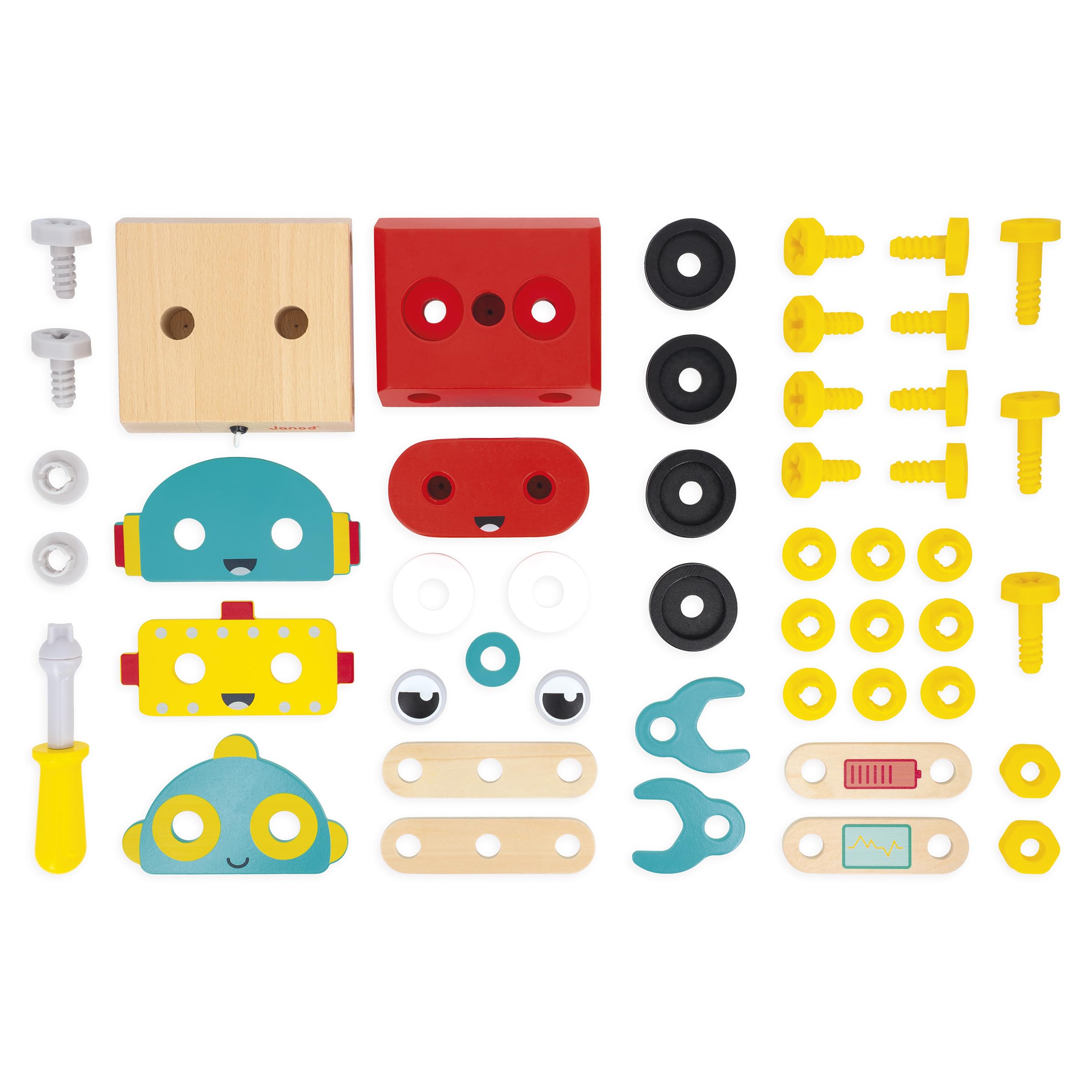 janod-brico-kids-roboter-baukastenset-holz-42-teile-ab-2-jahren image 3