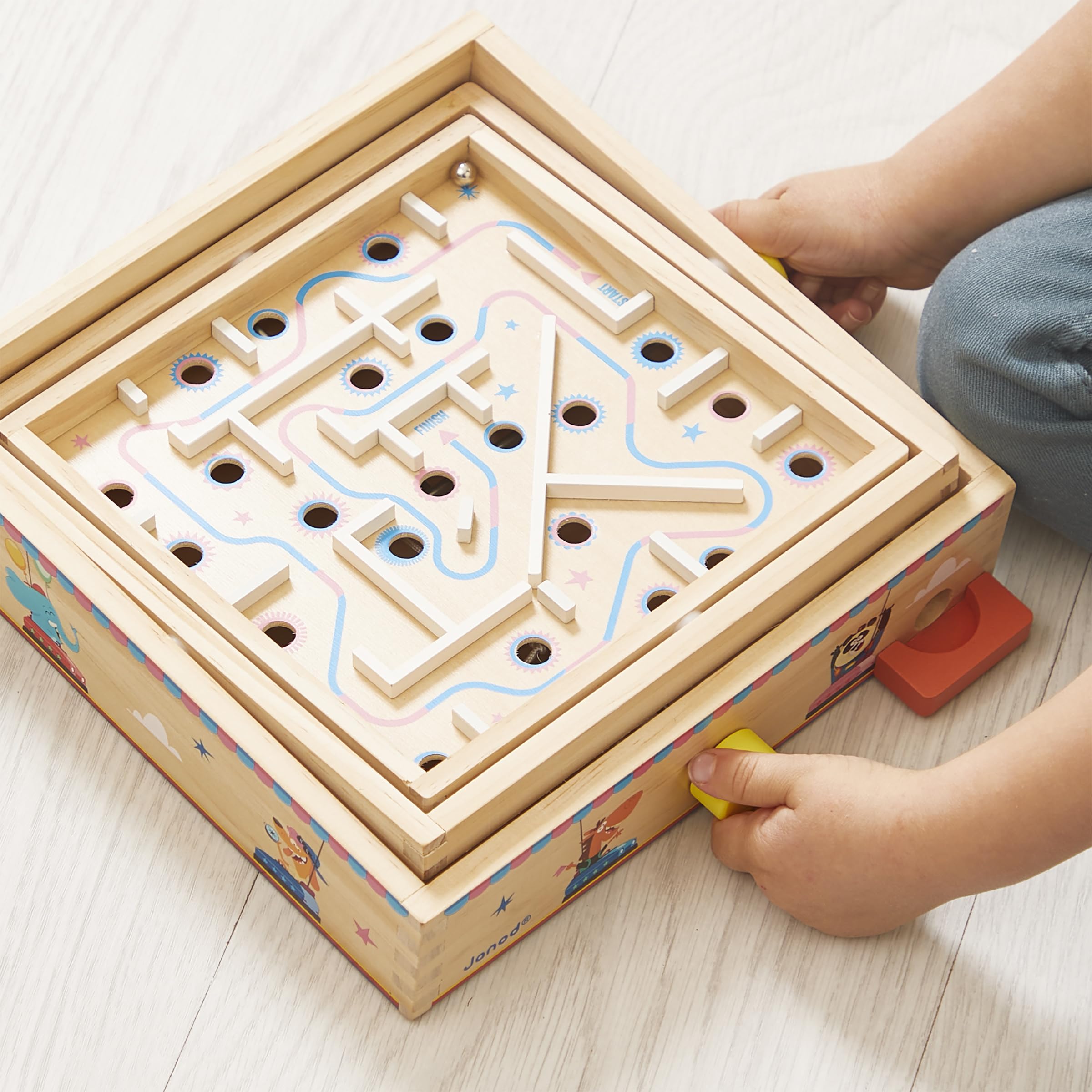 janod-holz-labyrinth-applepop-kugelbahn-geschicklichkeitsspiel-ab-5-jahre image 5
