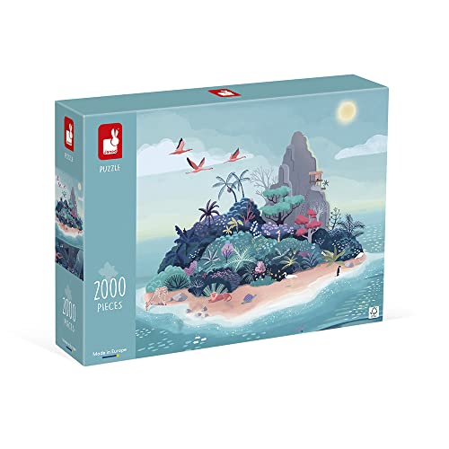 janod-puzzle-2000-teile-roter-herbst-f-r-erwachsene-j02518 image 7
