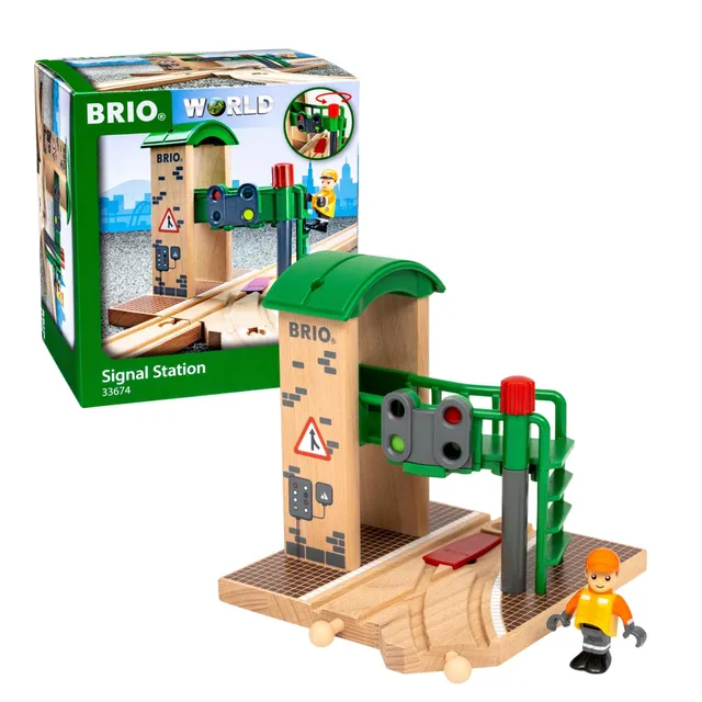 brio-world-signal-station-holzeisenbahn-zubeh-r-mit-weichenfunktion-und-spielfig image 1