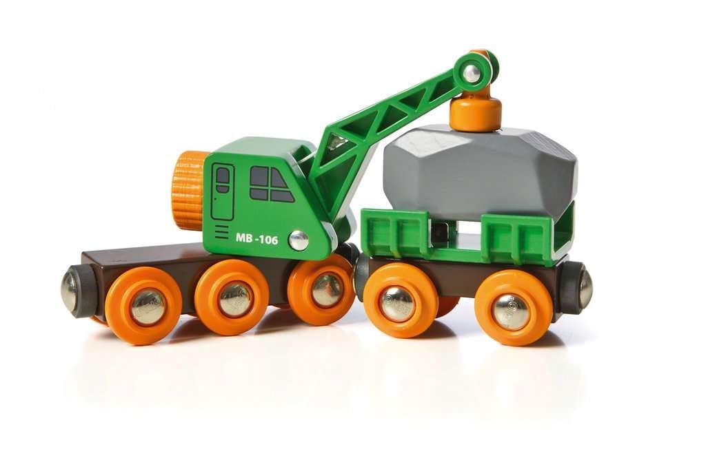 brio-world-gr-ner-kranwagen-mit-anh-nger-und-fracht-holzeisenbahn-zubeh-r-mit-fe image 2