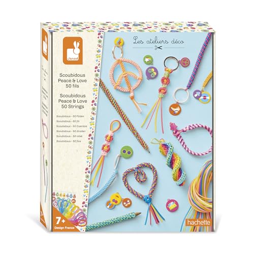 janod-scoubidous-peace-love-bastelset-mit-50-f-den-ab-7-jahren image 6