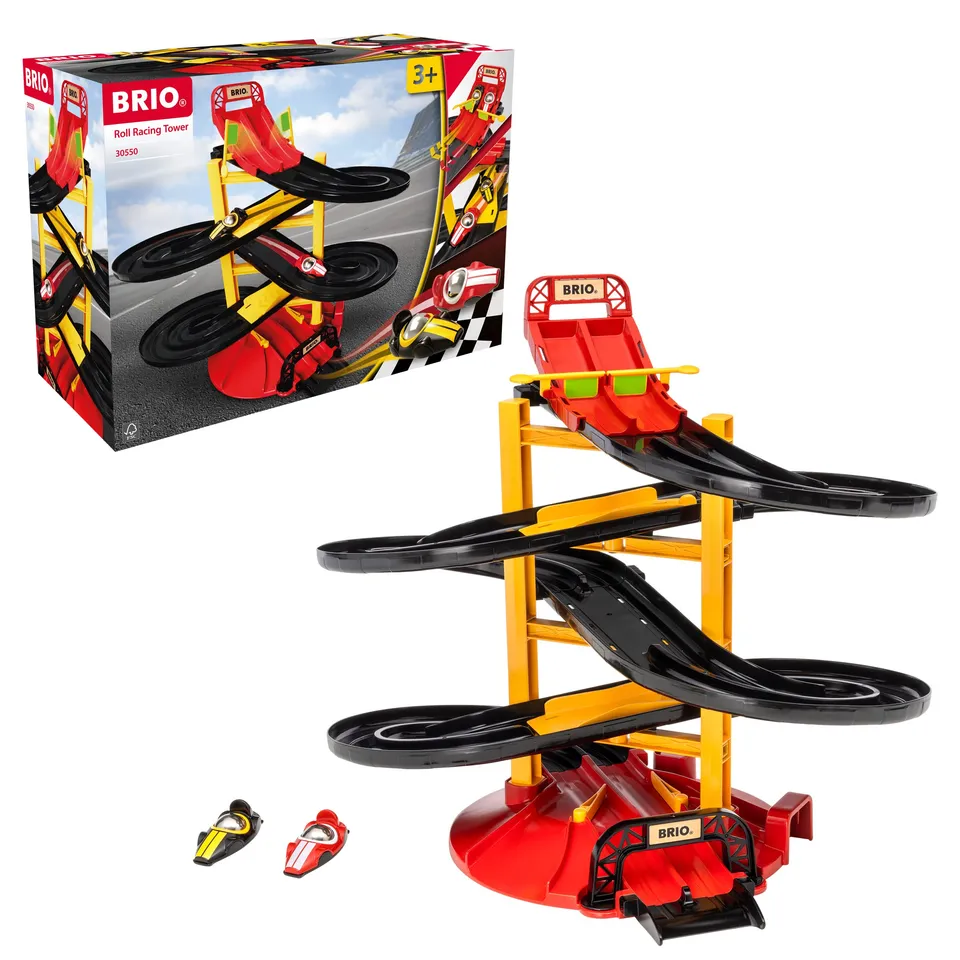 brio-30550-rennbahn-turm-rennwagen-set-mit-2-autos image 1