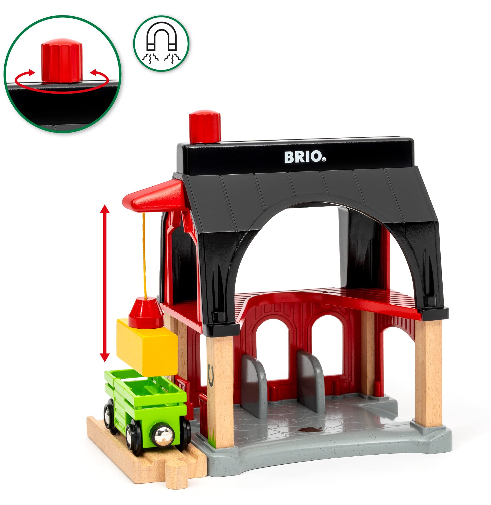 brio-36012-tierscheune-mit-heuwaggon-bauernhof-zubeh-r-f-r-holzbahn image 5