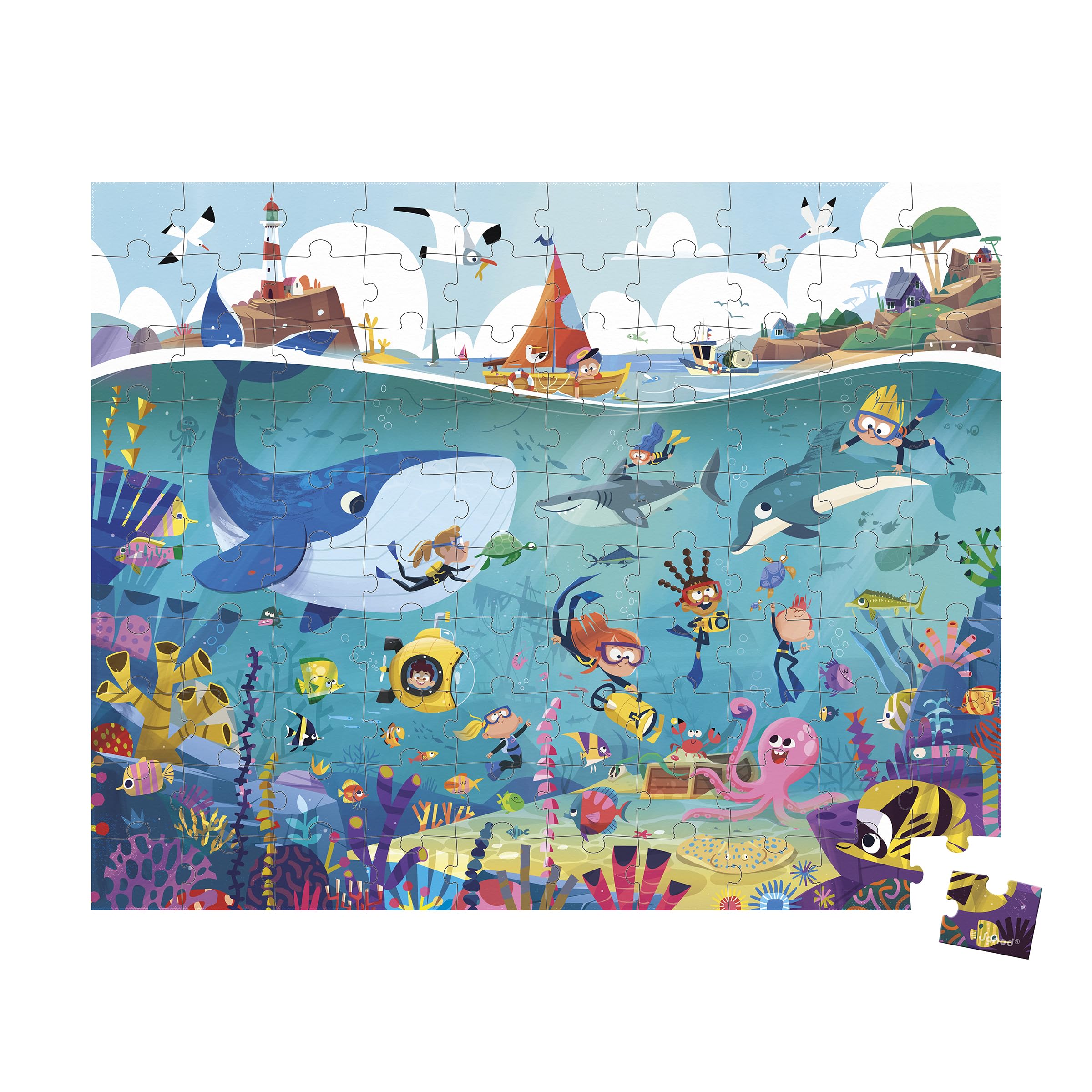 janod-lernpuzzle-t-nzerinnen-100-teile-mit-poster-und-koffer image 1