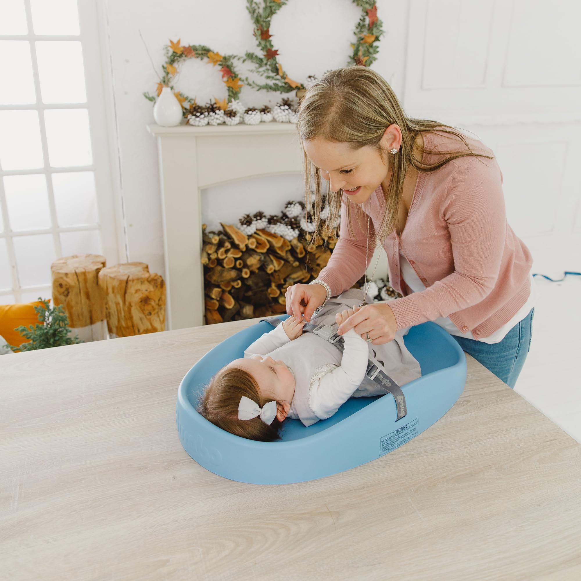 bumbo-baby-wickelunterlage-mit-sicherheitsgurt-anti-roll-puderblau image 3