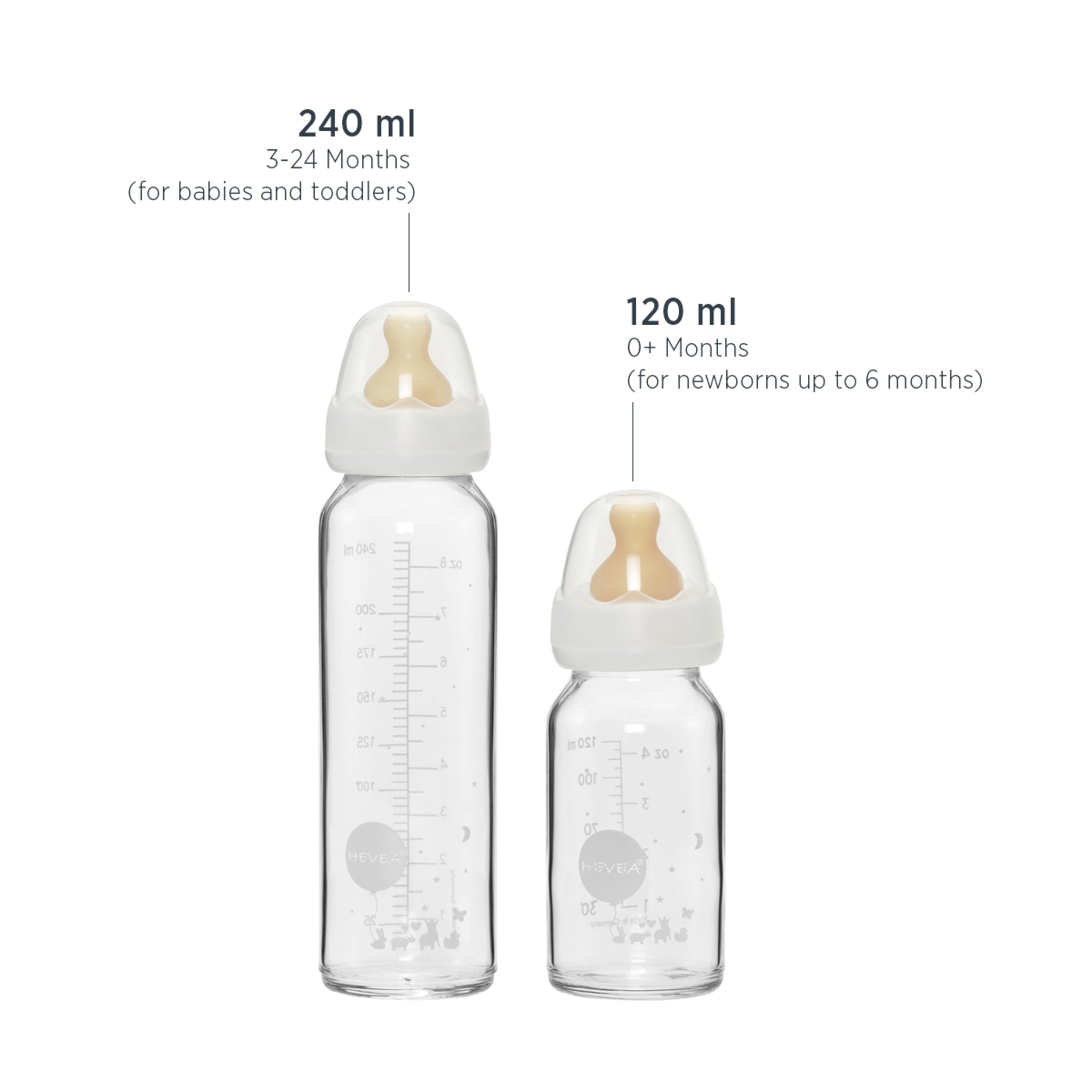 hevea-baby-glasflasche-standard-neck-120ml-4oz-einzelpack image 2