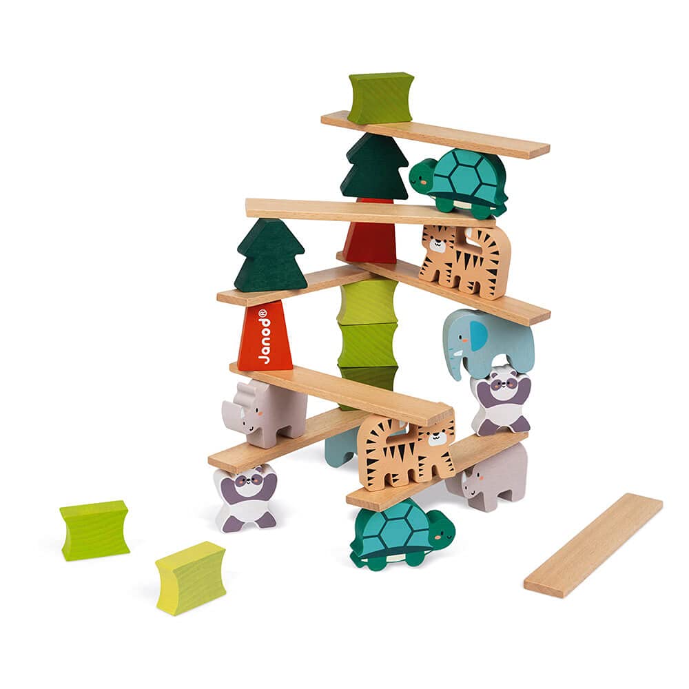 janod-wwf-balancetiere-28-teiliges-holz-stapelspiel-ab-2-jahren image 1