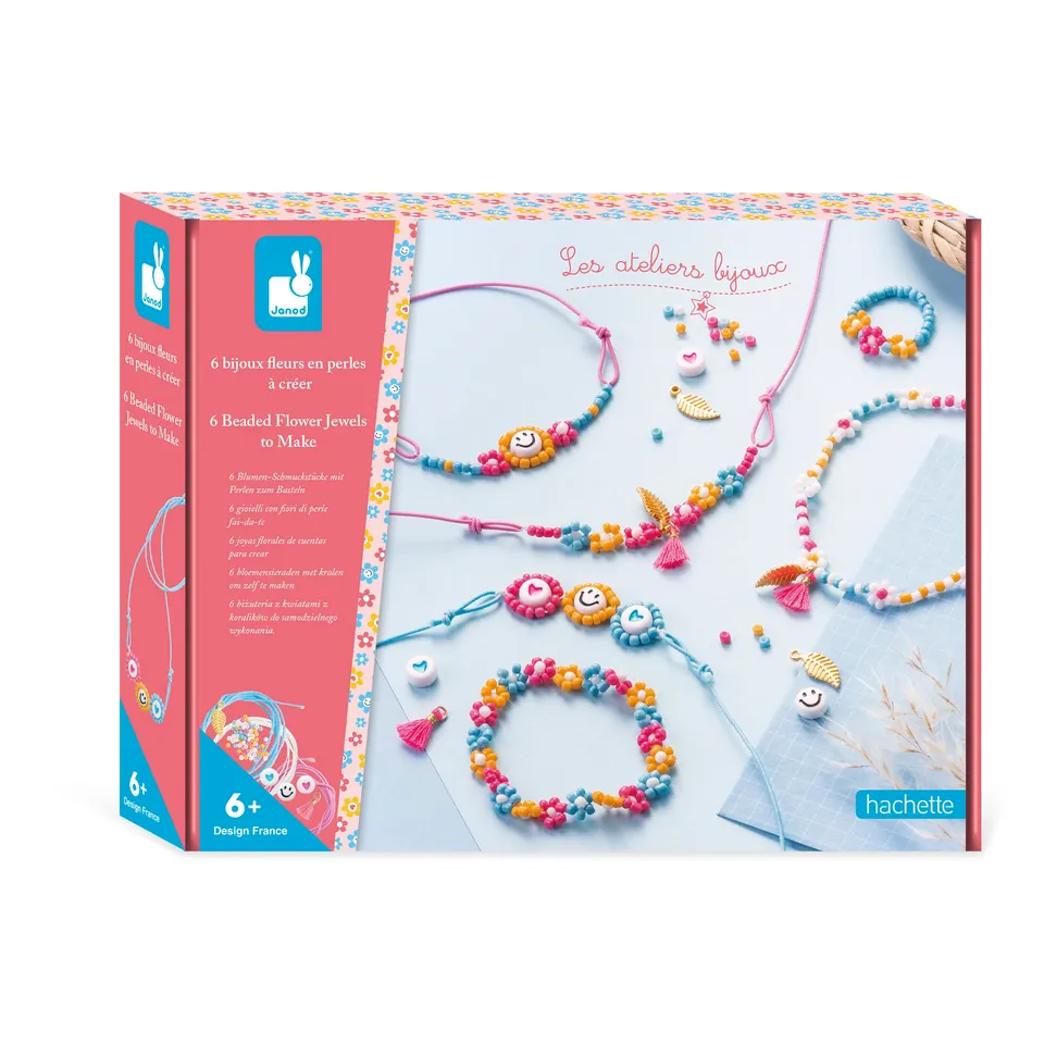 janod-les-ateliers-bijoux-bastelset-blumenschmuck-aus-bastelperlen image 1