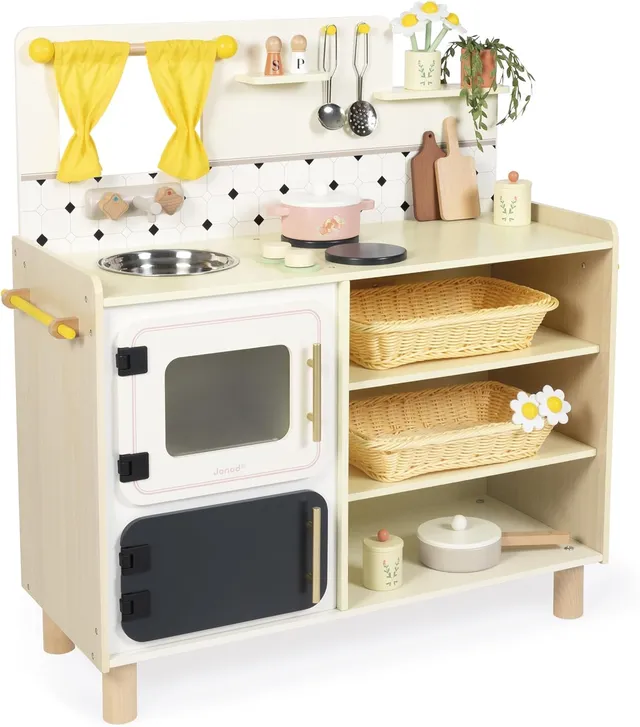 janod-j06642-gro-e-kinderk-che-holz-mit-2-fen-und-16-zubeh-r-ab-2-jahre image 1