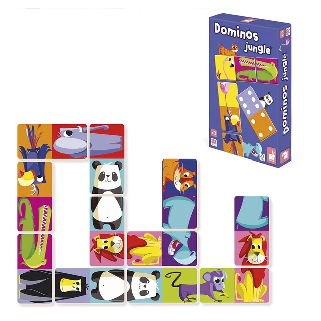 janod-dominos-jungle-j02771-2-in-1-domino-memory-28-teile image 1