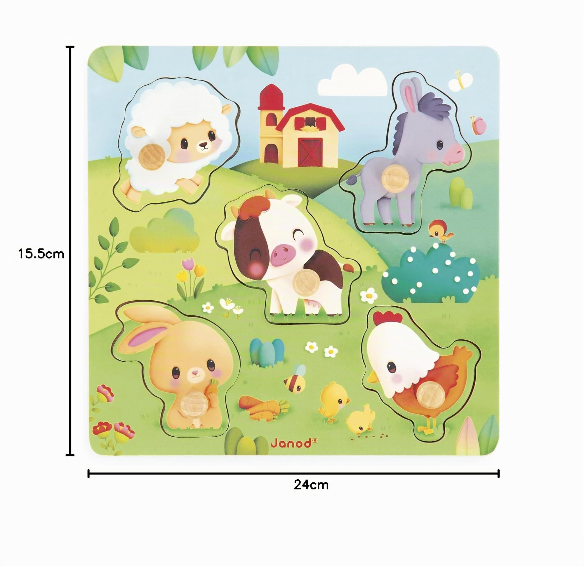 janod-holzpuzzle-mit-touchfunktion-bauernhof-5-teile-j07129-einlegepuzzle-mit-te image 7