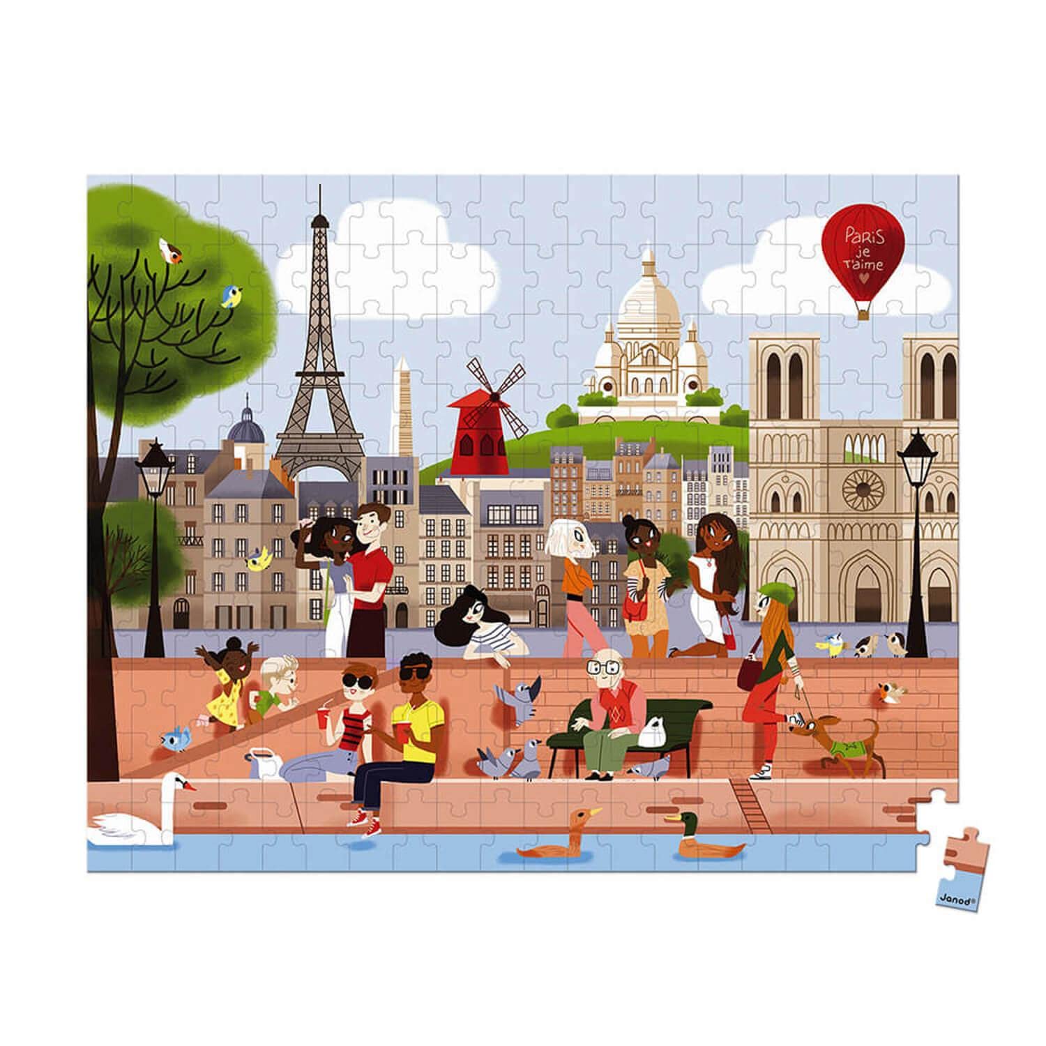 janod-puzzle-paris-200-teile-j02612-im-koffer-ab-7-jahre image 2