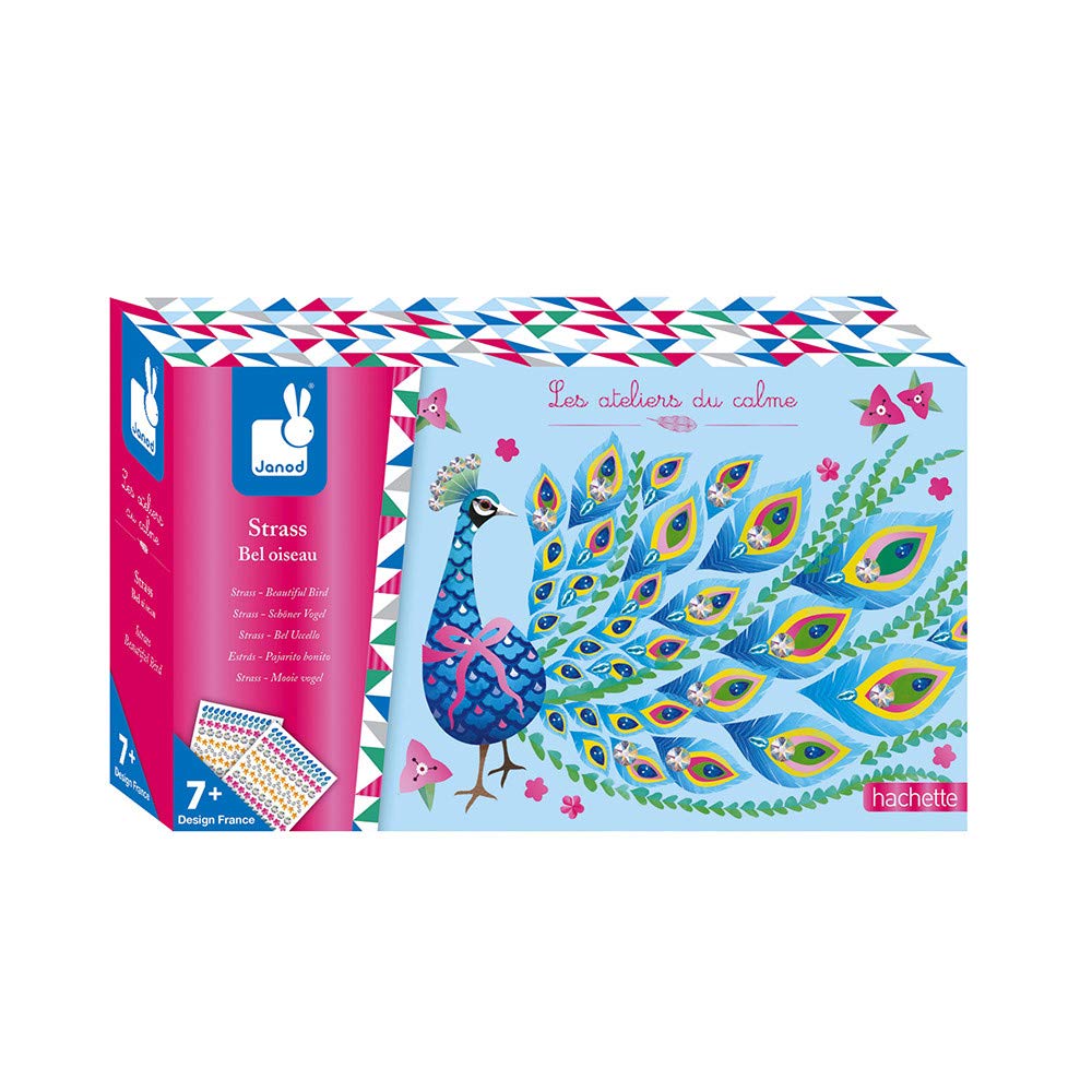 janod-les-ateliers-du-calme-kreativ-set-strass-karten-pfau-3-st-ck image 7