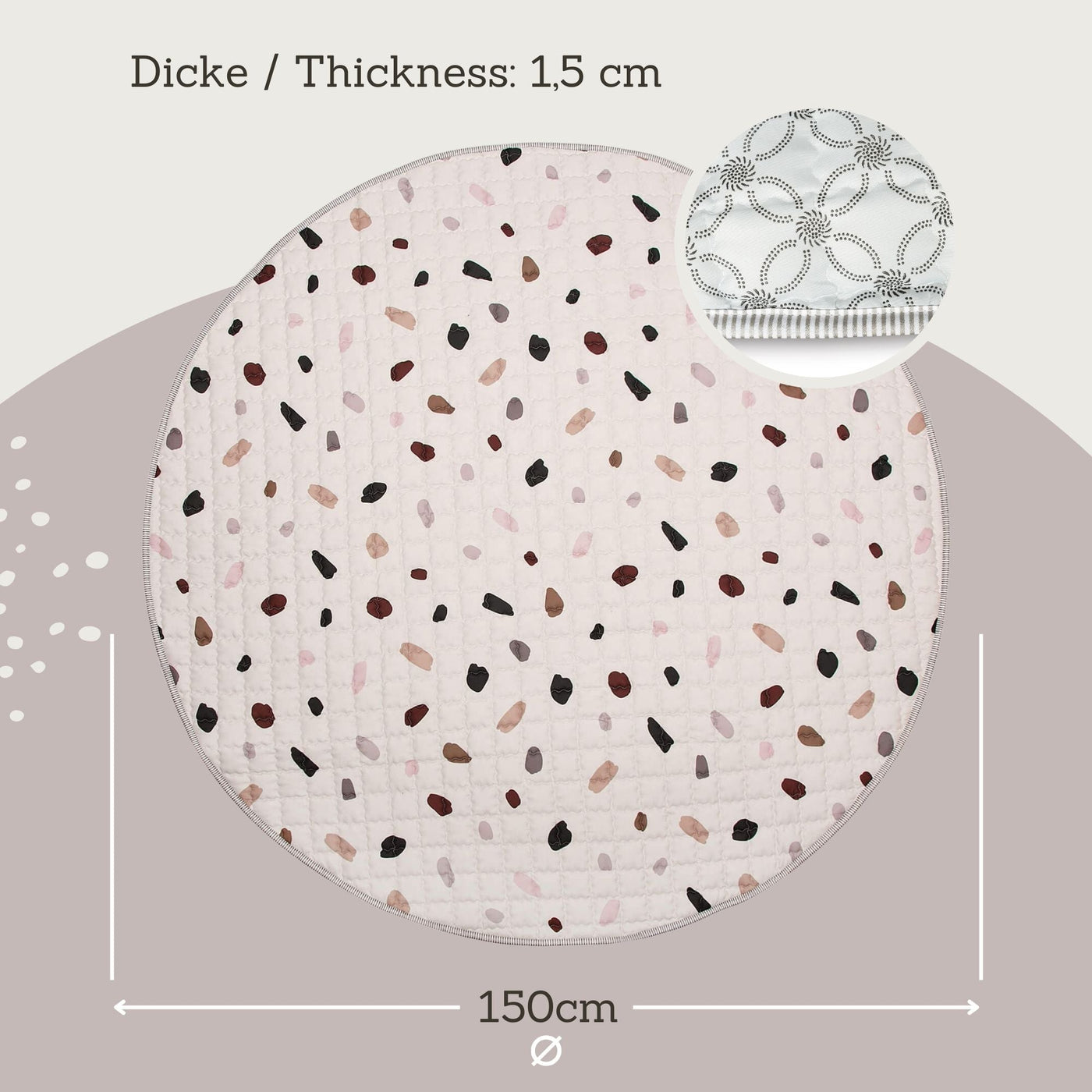 hakuna-matte-xxl-gesteppte-krabbeldecke-terrazzo-rund-150-cm image 2