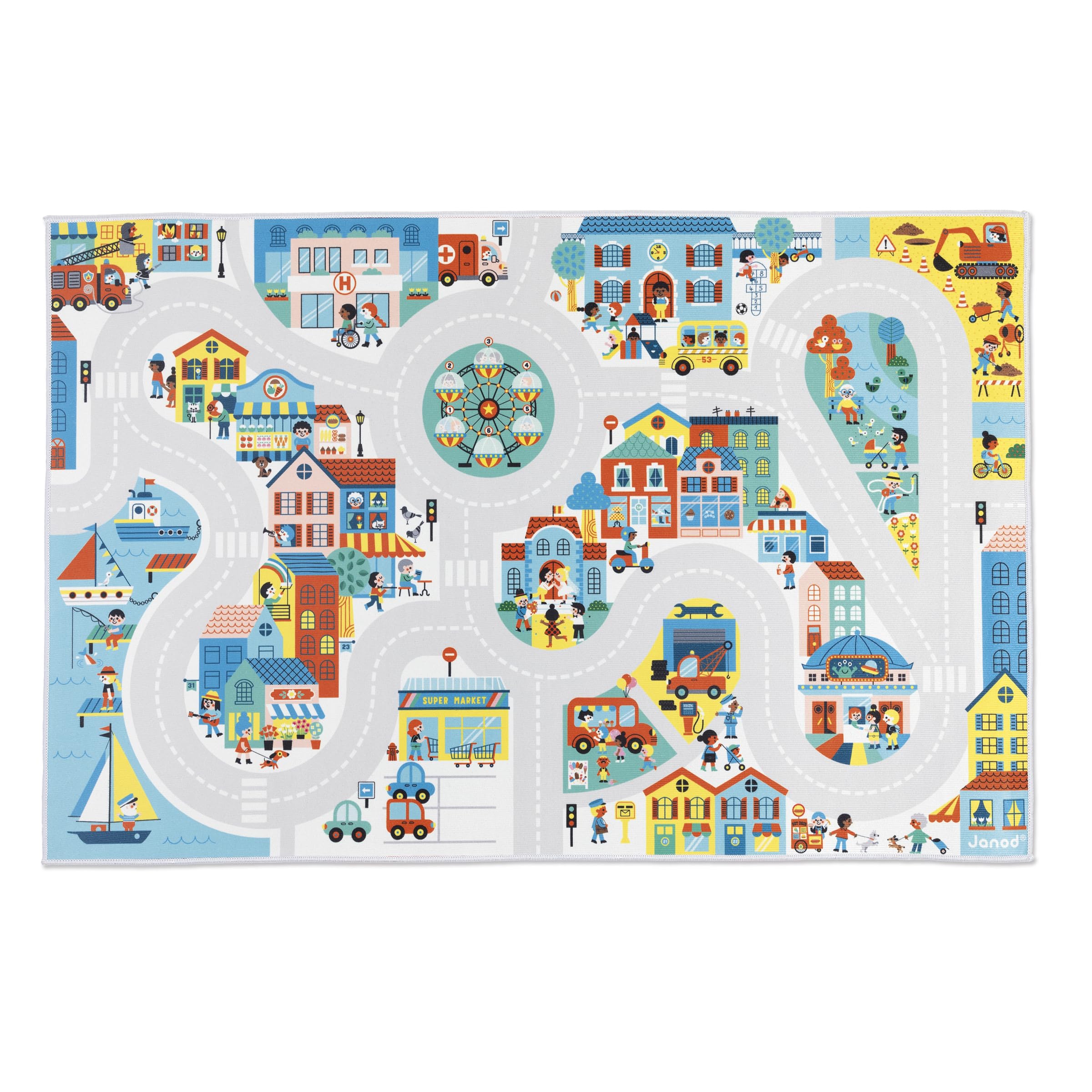 janod-spielteppich-stadt-j05910-120-x-78-cm-rutschfest image 1