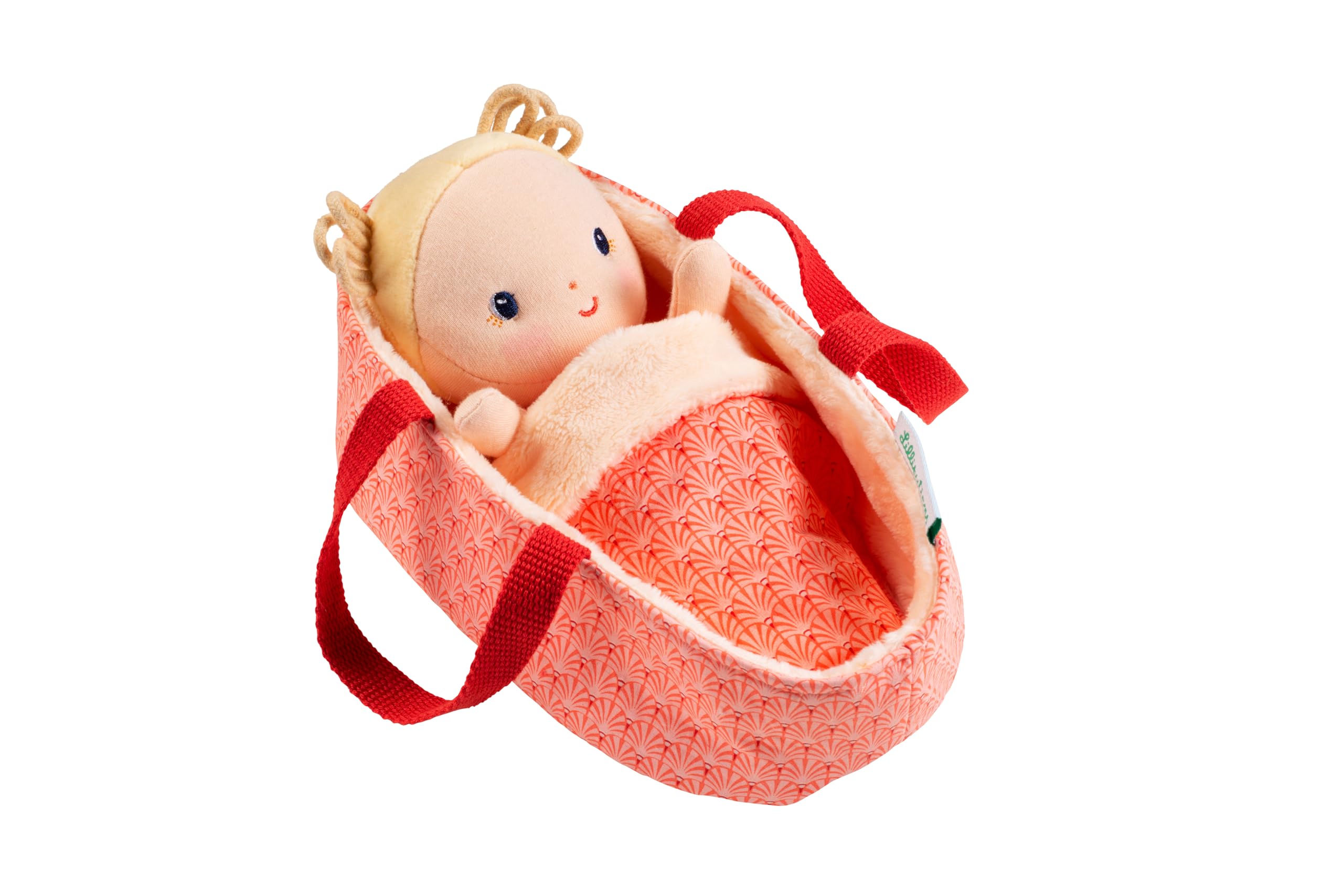 lilliputiens-baby-agathe-stoff-babypuppe-22-cm-mit-tragetasche image 7