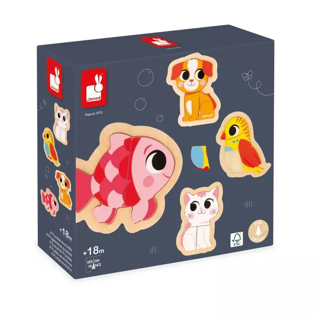 janod-j07115-holzpuzzle-set-haustiere-4-evolutive-puzzles-mit-2-bis-5-teilen image 1