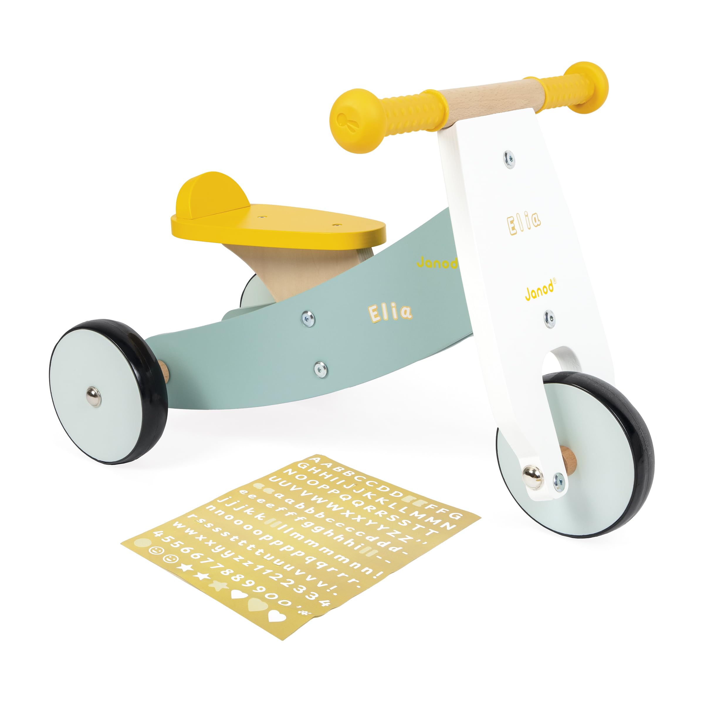 janod-dreirad-holz-individuell-gestaltbar-mit-stickerbogen-ab-12-monate image 3