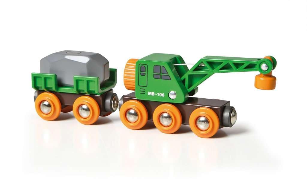 brio-world-gr-ner-kranwagen-mit-anh-nger-und-fracht-holzeisenbahn-zubeh-r-mit-fe image 3