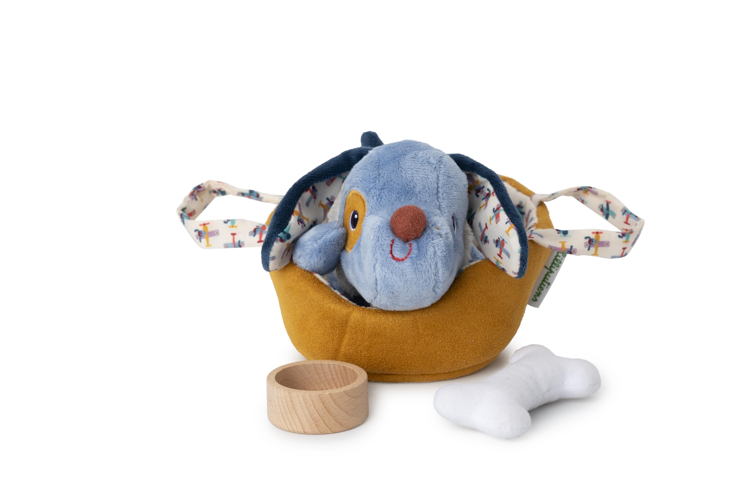 lilliputiens-jules-hunde-kuscheltier-mit-k-rbchen-und-zubeh-r image 4
