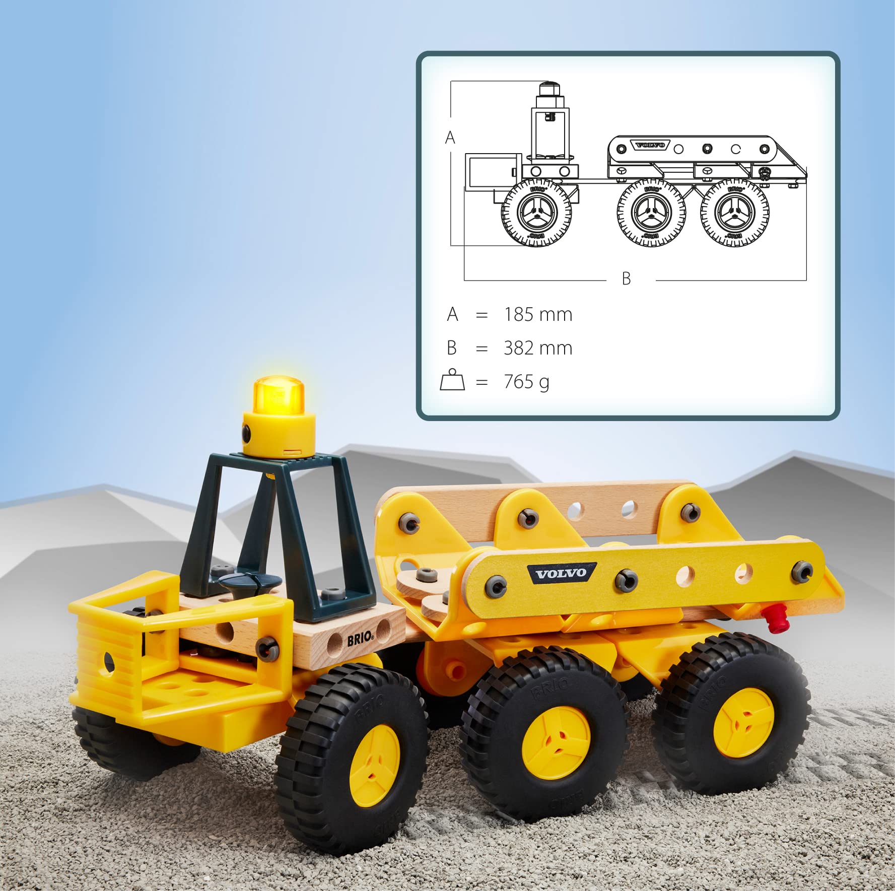 brio-builder-34599-volvo-muldenkipper-baufahrzeug-mit-licht-ab-3-jahren image 5