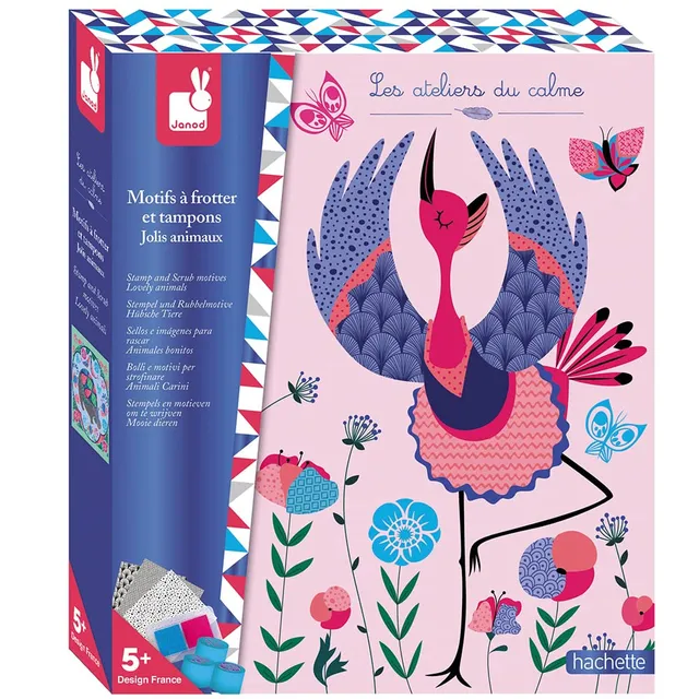 janod-kreativ-set-rubbelkarten-h-bsche-tiere-10-karten-mit-stempeln image 1