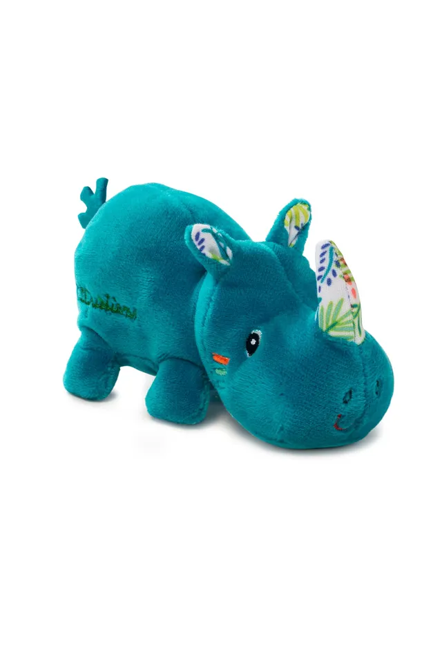 lilliputiens-mini-figur-marius-das-nashorn-stoffspielzeug-ab-2-jahren image 1