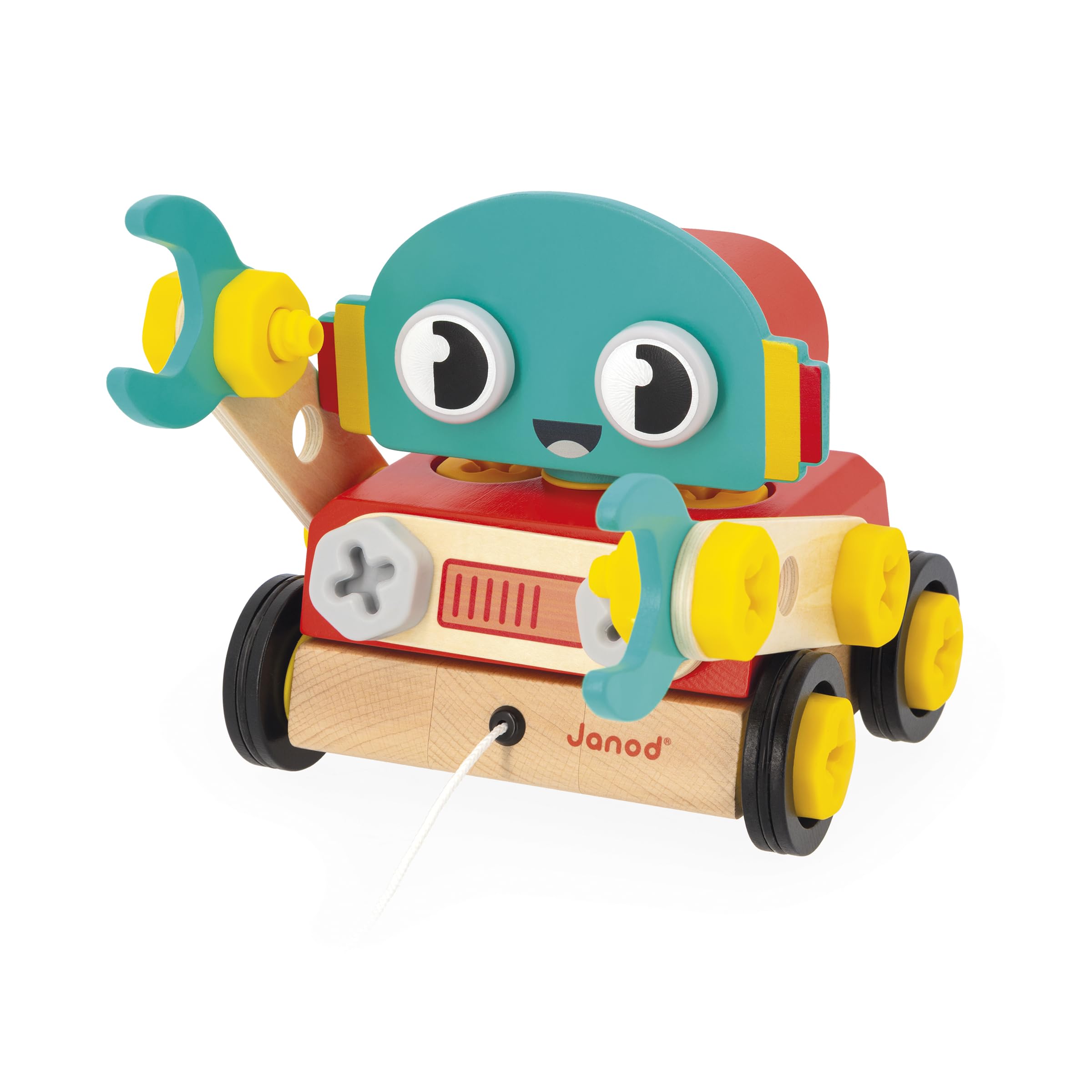janod-brico-kids-roboter-baukastenset-holz-42-teile-ab-2-jahren image 2