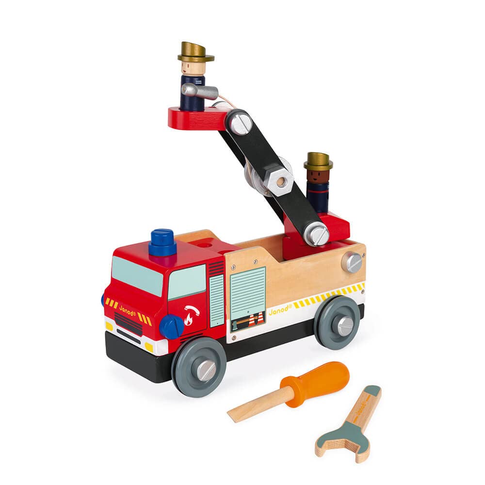 janod-brico-kids-feuerwehrwagen-holz-bausatz-45-teile-j06469-ab-3-jahren image 2