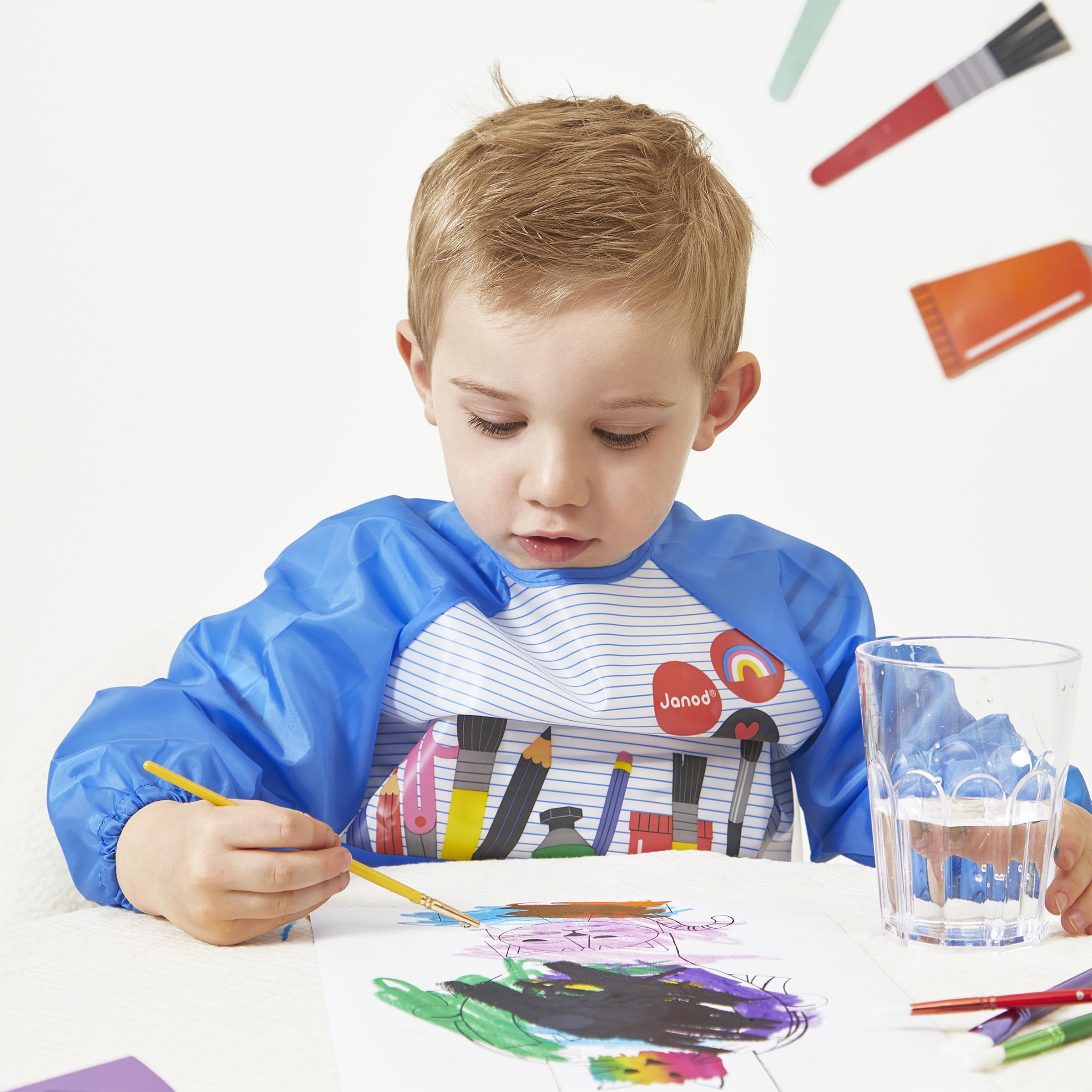 janod-4er-set-pinsel-j07410-rund-flach-f-r-kinder-ab-4-jahre image 4