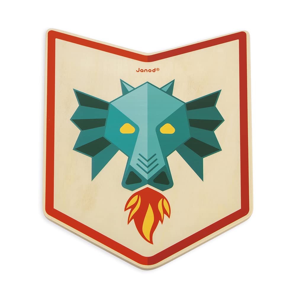 janod-drachen-ritter-set-j03171-holzschild-und-holzschwert image 3