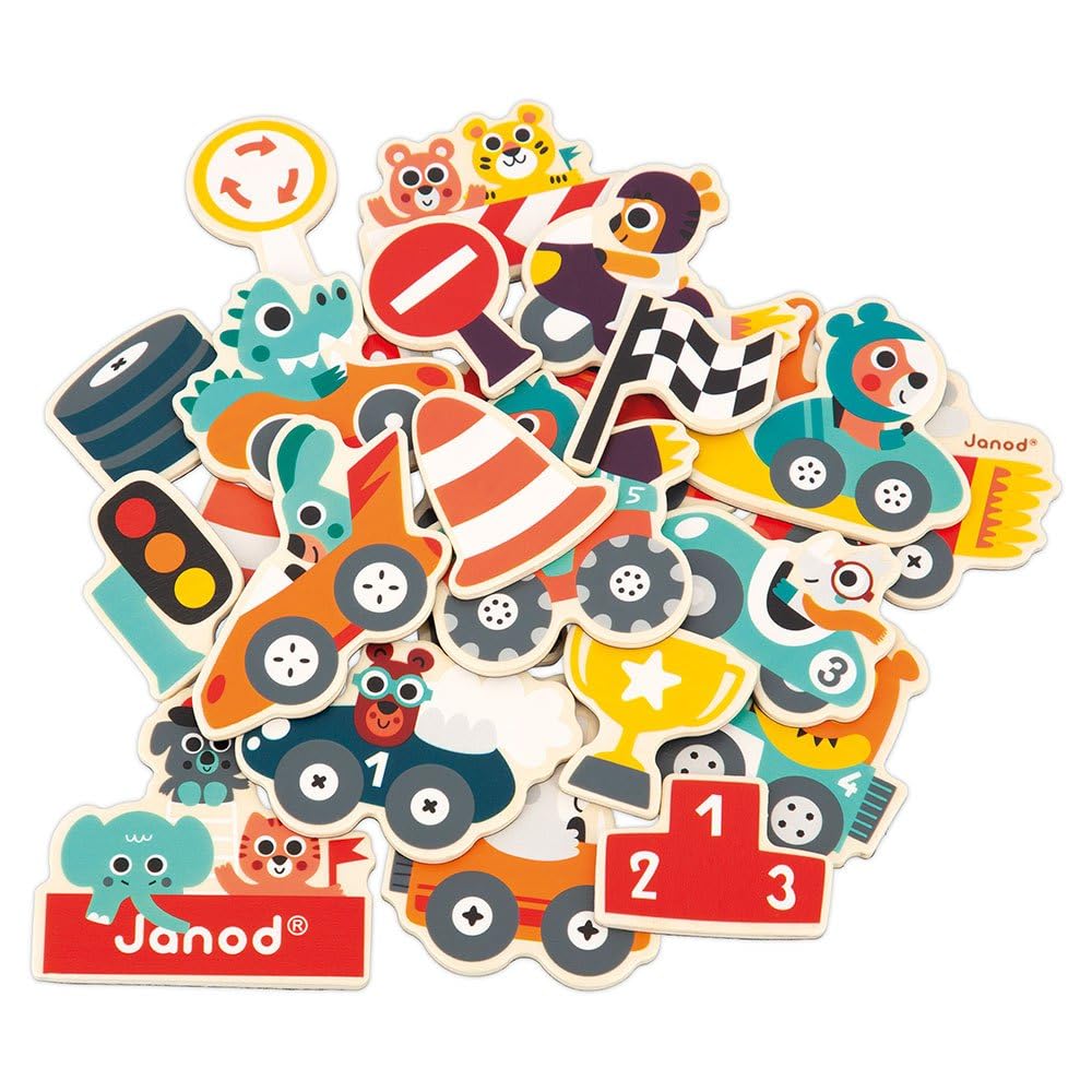 janod-j09641-24-rennwagen-magnete-aus-fsc-holz image 2
