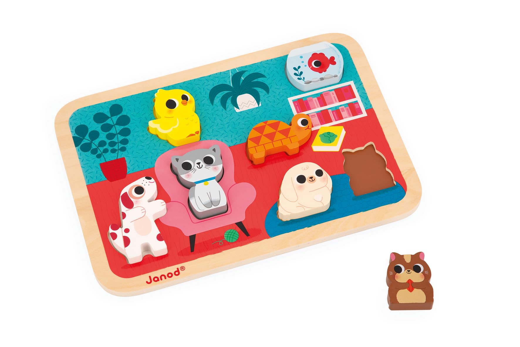 janod-chunky-puzzle-zoo-holz-steckpuzzle-mit-7-tieren image 8