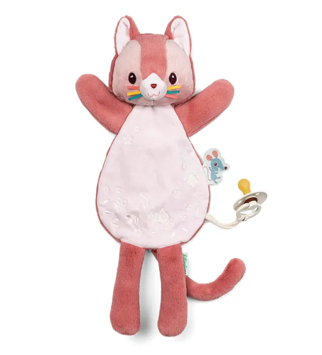 lilliputiens-jeanne-die-katze-leucht-schmusetuch-mit-fingerpuppe image 1