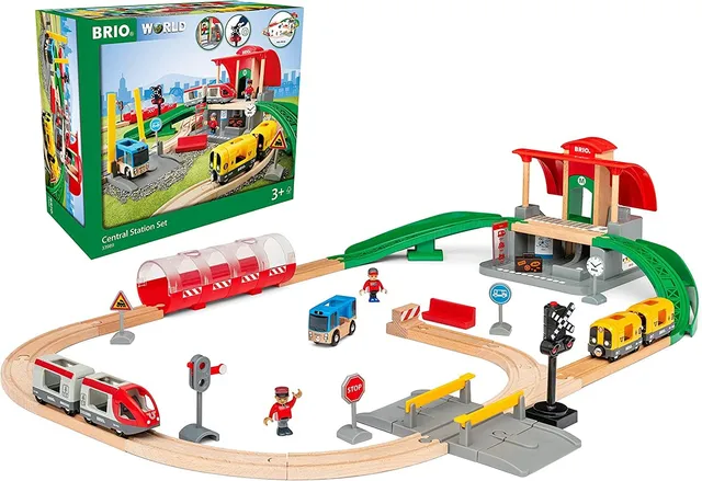brio-world-33989-gro-es-city-bahnhof-set-holzeisenbahn image 1