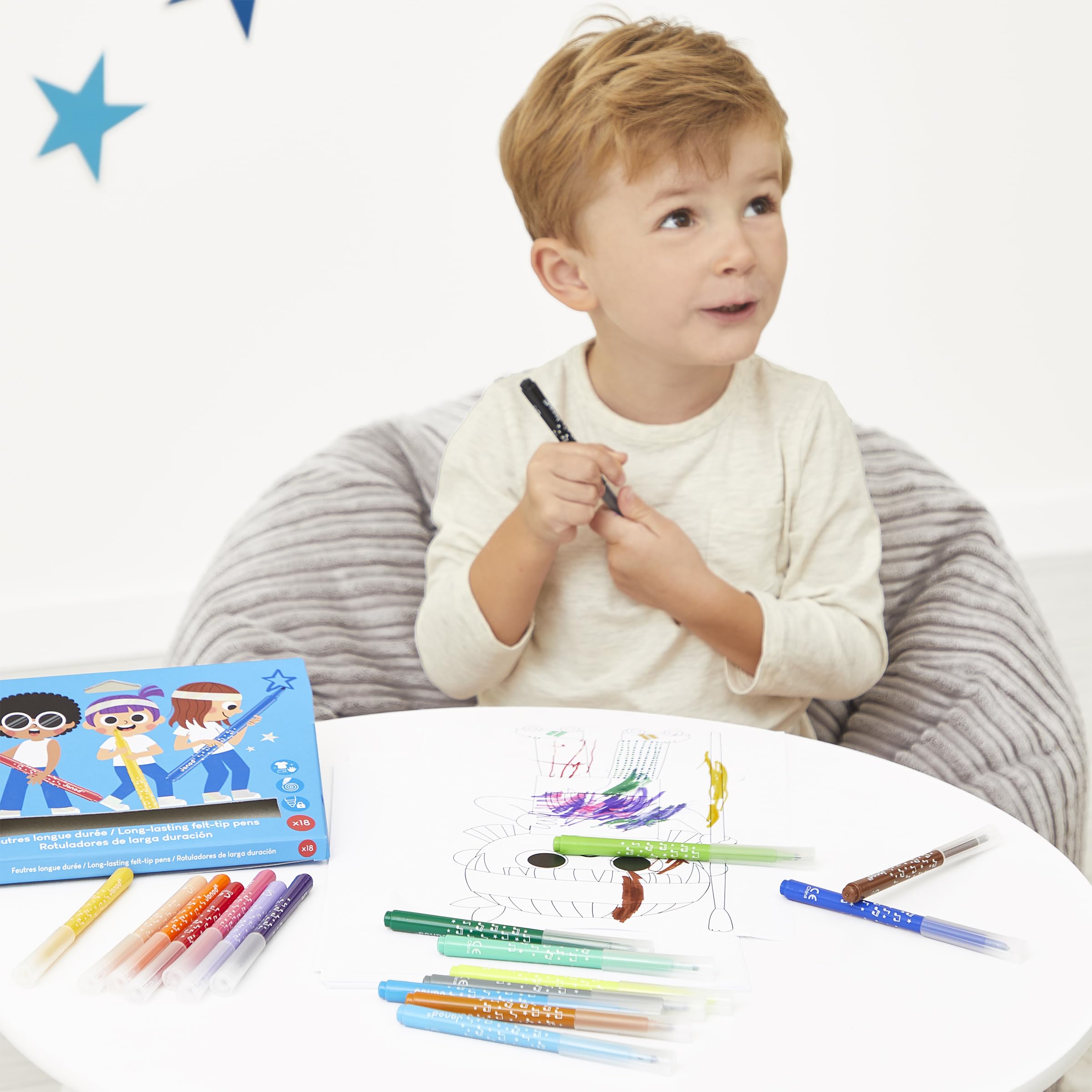 janod-j07407-filzstifte-set-18-farben-abwaschbar-mit-konischer-spitze-ab-3-jahre image 4